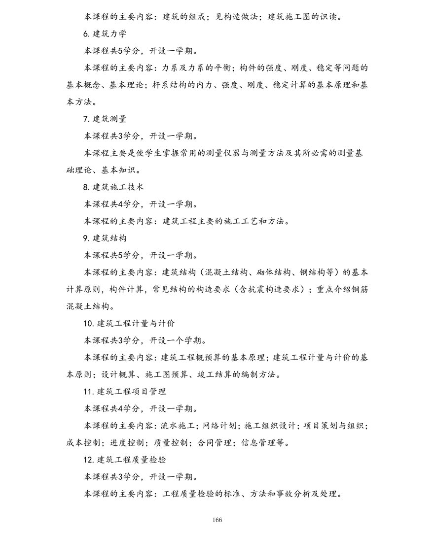 建筑工程技术专业（专科）