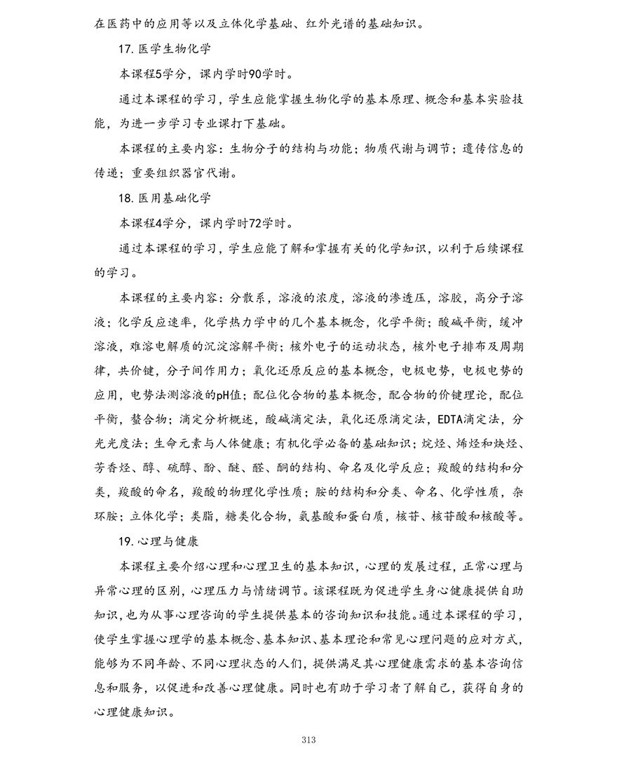 药学专业（专科）