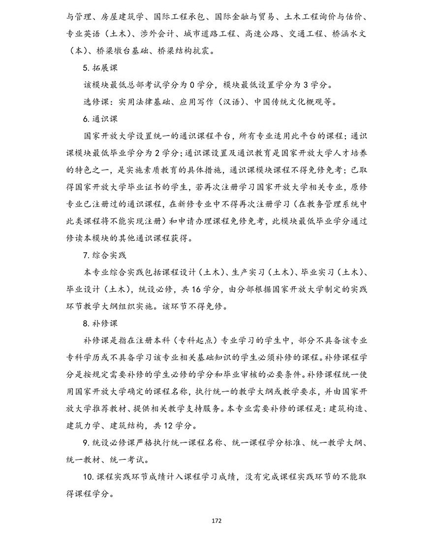 土木工程专业(本科)