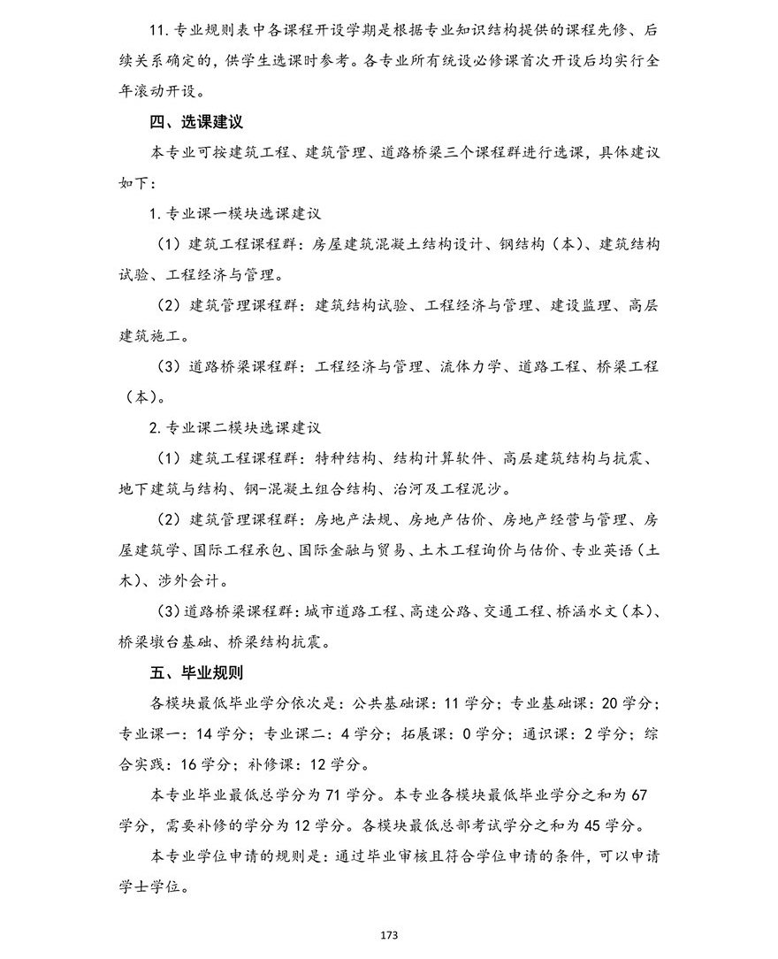 土木工程专业(本科)