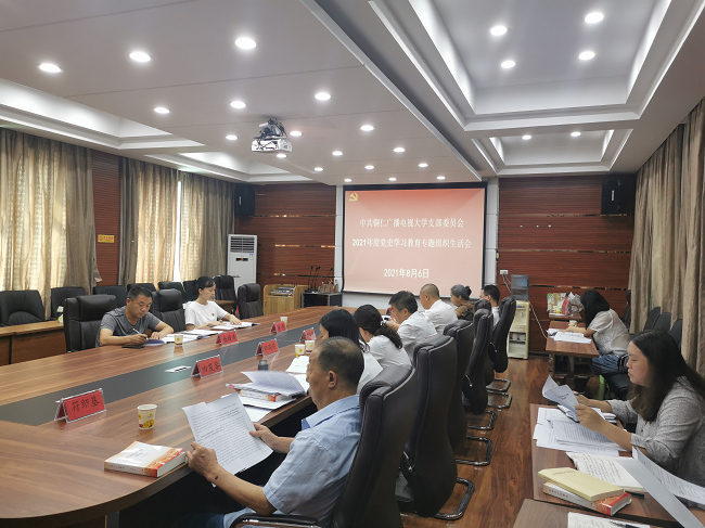 铜仁广播电视大学召开党史学习教育专题组织生活会