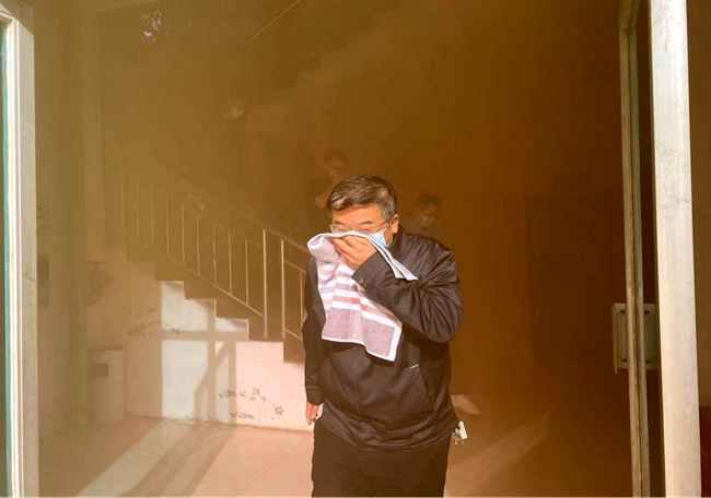 铜仁广播电视大学开展2022年春季消防安全培训演练